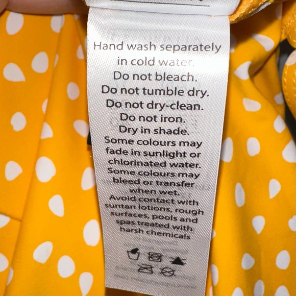 SOLD 💕NWT Niptuck Swim Yellow Polka Dot Slimming Joanne One Piece Swimsuit - Picture 9 of 15